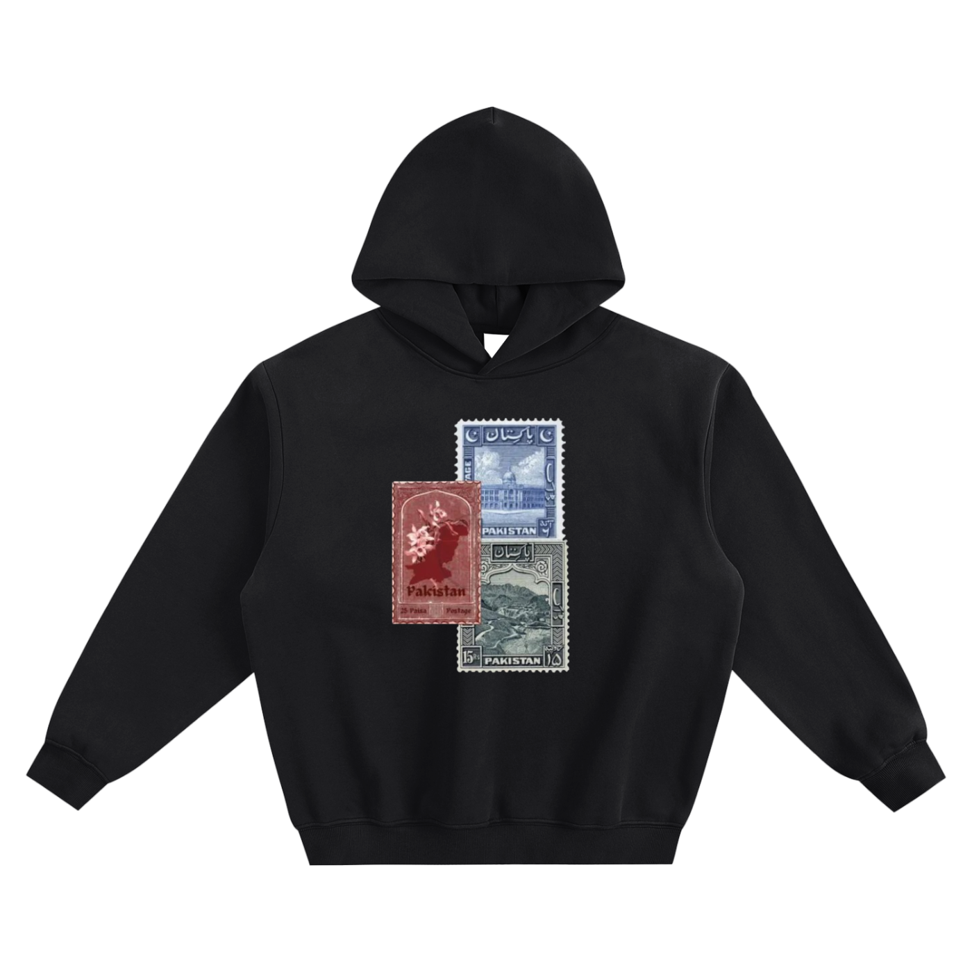 Pakistan Stamps Heavy Weight Hoodie